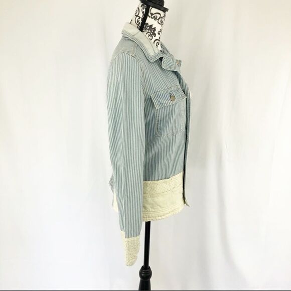 Anthro Holding Horse Patchwork Denim Jacket - Picture 4 of 8